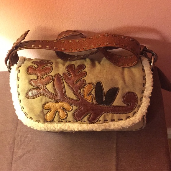 Missoni Handbags - Classic Missoni small suede / leather trim bag.